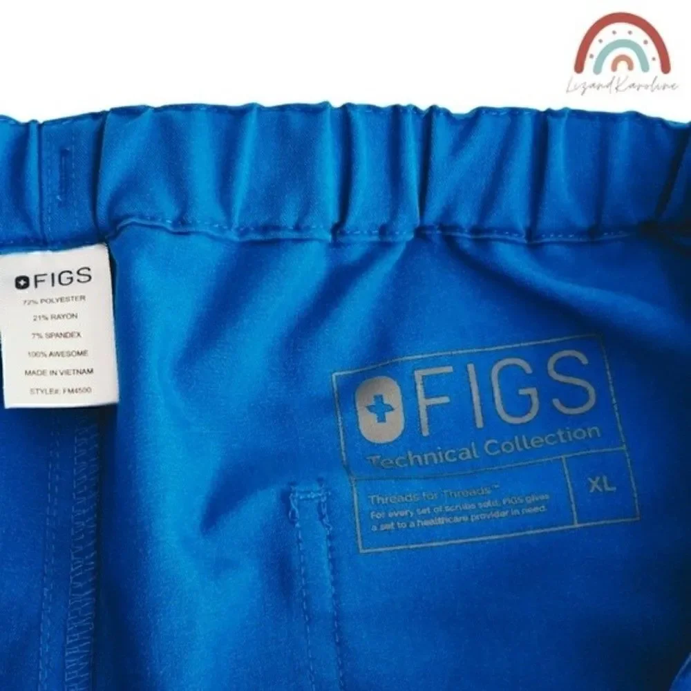 Figs Pisco Classic Royal Blue Men's Basic Scrub Pants